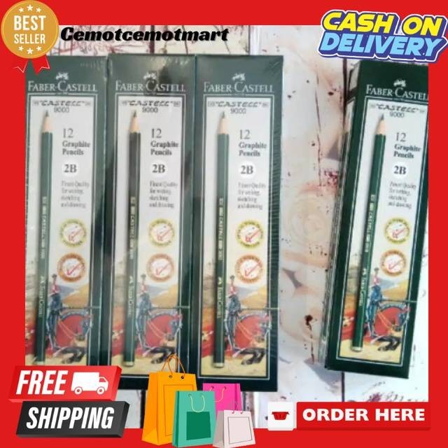

[Cmt] Pensil Faber Castell 2B ( 12 Pcs ) [ Original ]