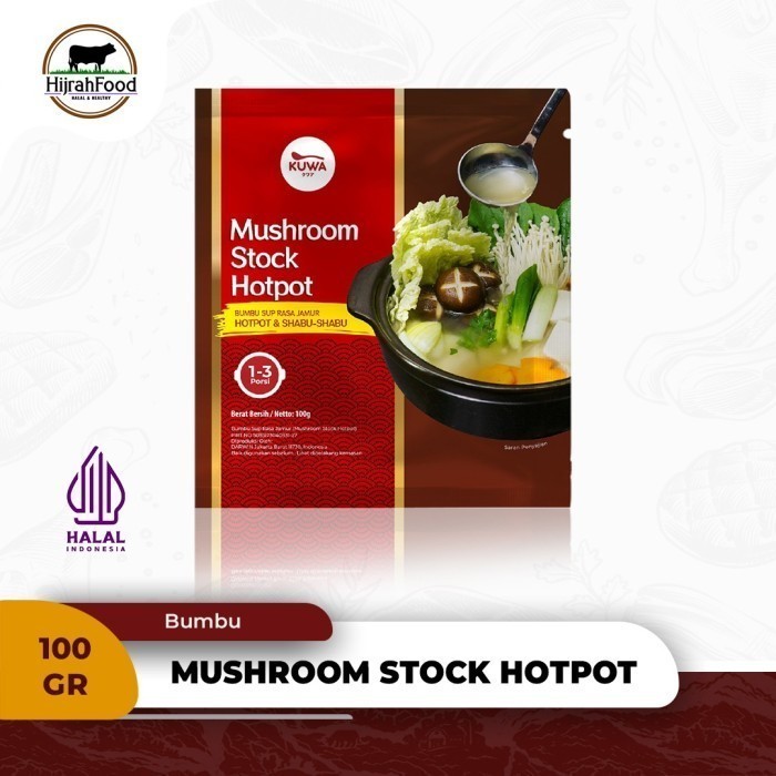 

Kuwa Mushroom Stock Hotpot 100 gram Bumbu Sup Rasa Jamur Shabu-shabu Praktis