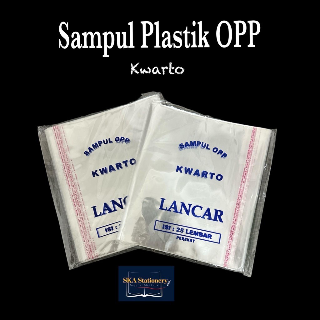 

Sampul / Cover Buku Plastik OPP KWARTO (Pak)