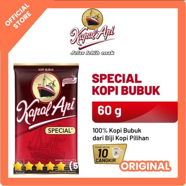 

KAPAL API SPECIAL KOPI BUBUK 60gr