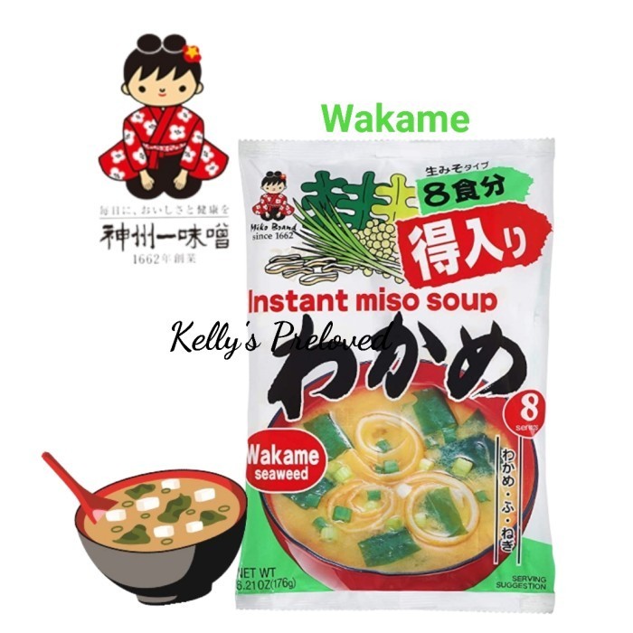

MIYASAKA WAKAME MISO SOUP INSTANT SEAWEED | 8 PORSI | PRODUCT OF JAPAN