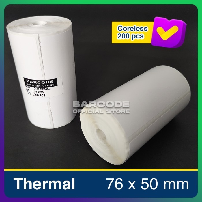 

Label Sticker Direct Thermal Printer Bluetooth 76 x 50 / 80 x 50 mm -TMA69