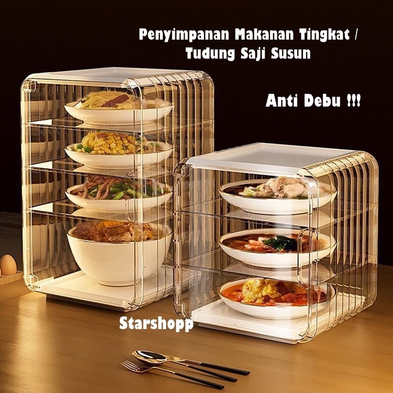 Tudung Saji Makan Anti Lalat Lemari Penyimpan Lauk Serbaguna Penyimpanan Makanan Tudung Saji Lauk Ti
