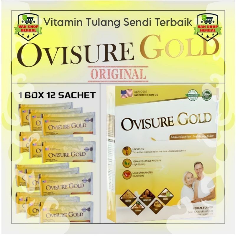 

TERLARIS 3 BOX SUSU OVISURE GOLD USA ORIGINAL Vitamin Nyeri Sendi Tulang 1BOX