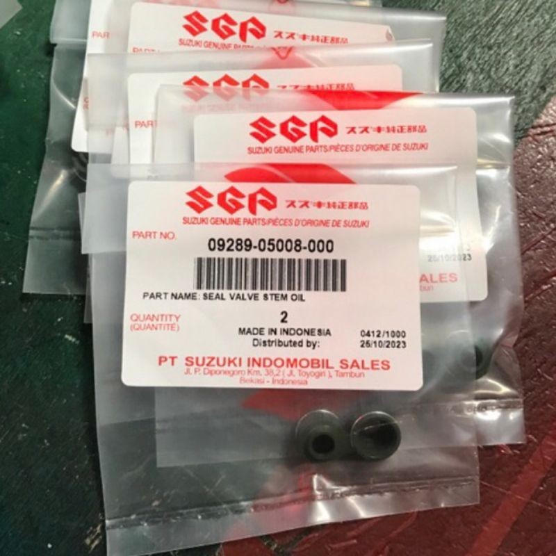 ( 100% ORIGINAL ) SEAL KLEP SGP SUZUKI SHOGUN SMASH PNP HONDA YAMAHA 09289-05008-000 ISI 2 PCS ORI