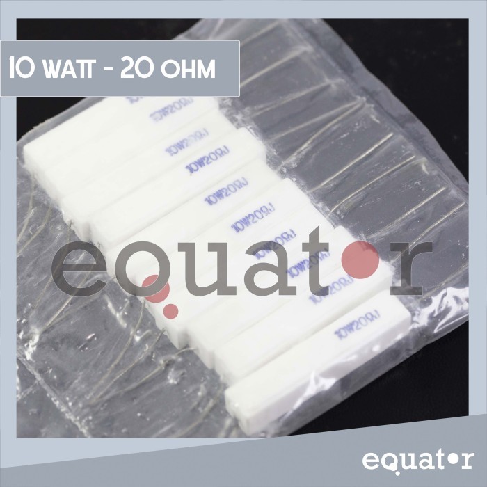 Resistor Kapur 10 Watt 10W 20 ohm