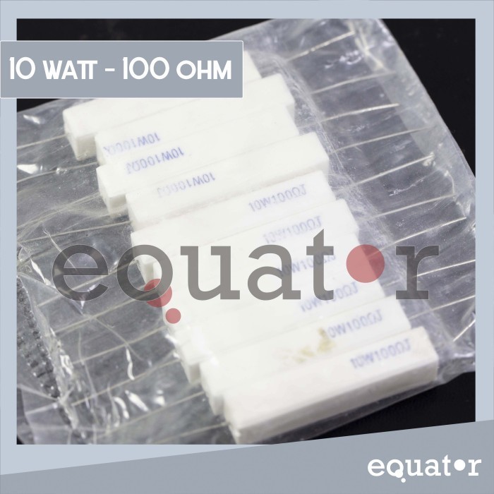 Resistor Kapur 10 Watt 10W 100 ohm