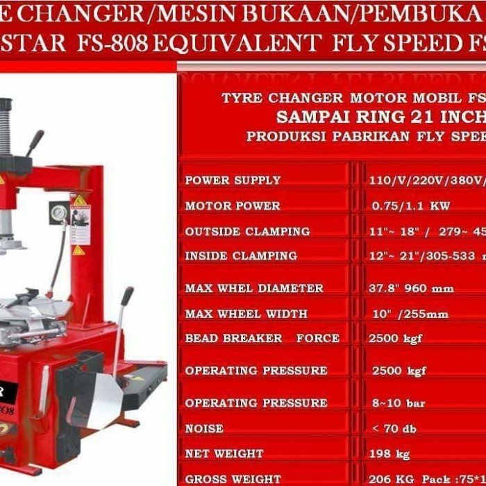 Tire Changer Mesin Bukaan Ban Atau Pembuka Ban VASTAR FS 808