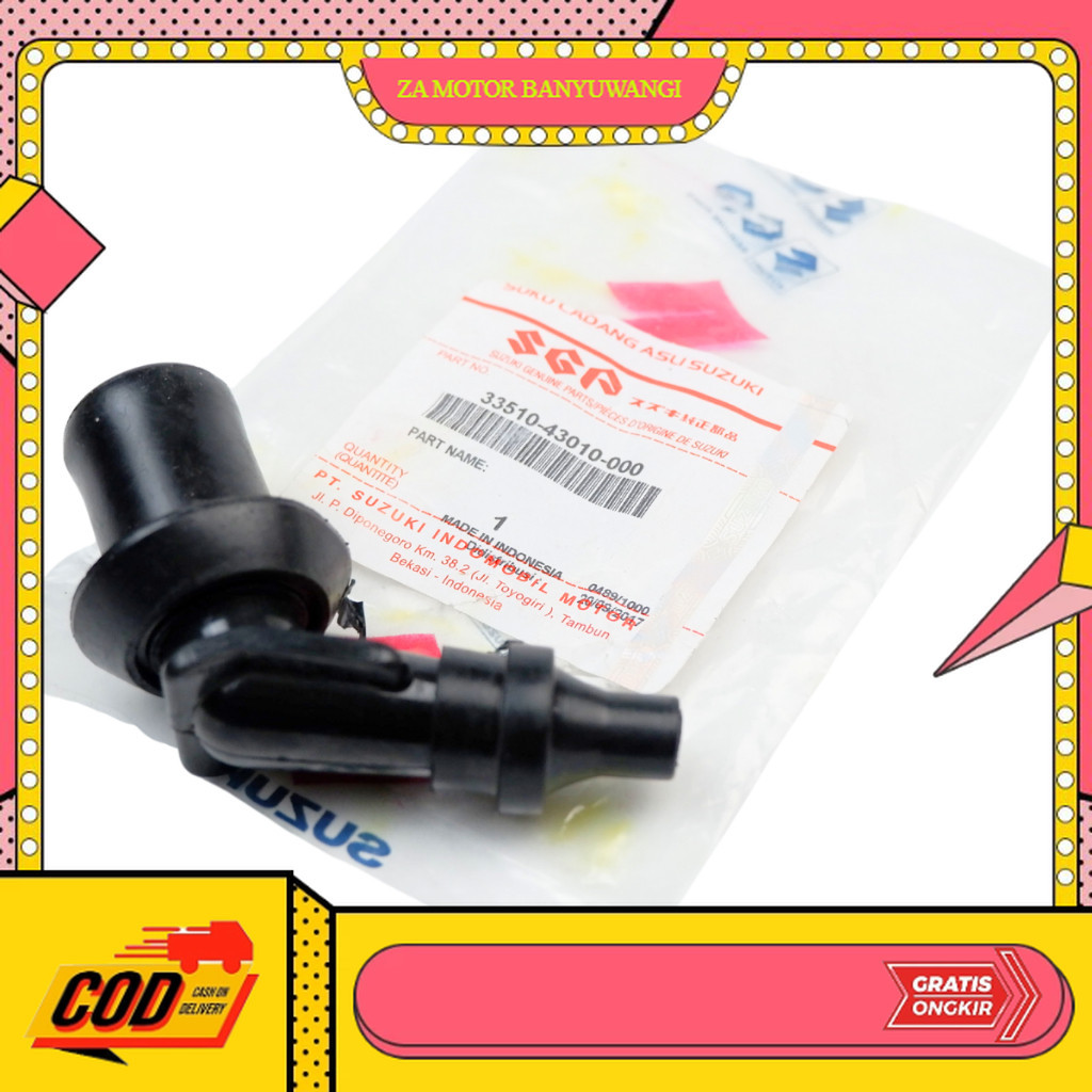 tutup busi thunder  33510-43010-00 Sparepart motor