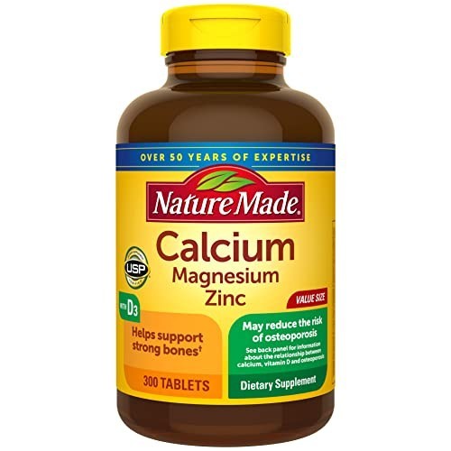 Nature Made Calcium Magnesium Zinc with Vitamin D3, Dietary