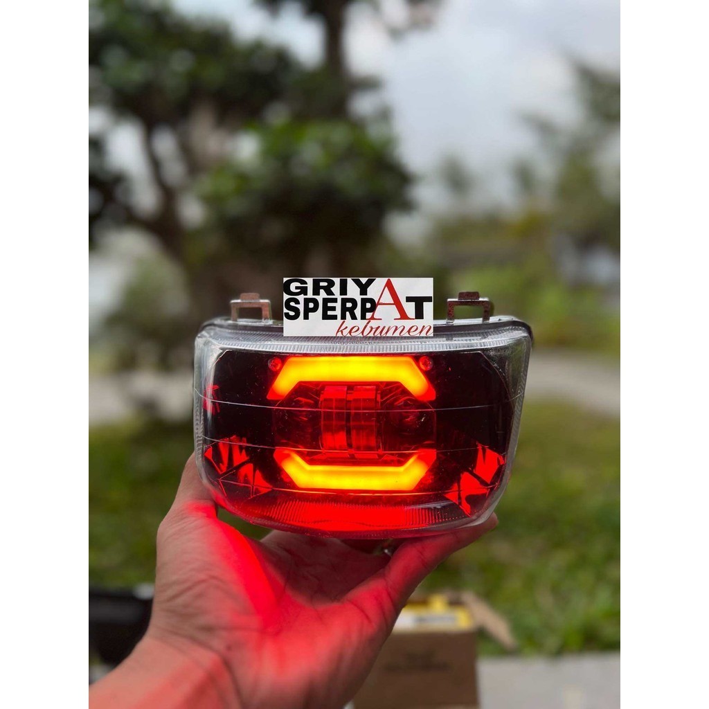 lampu depan supra x Lama led