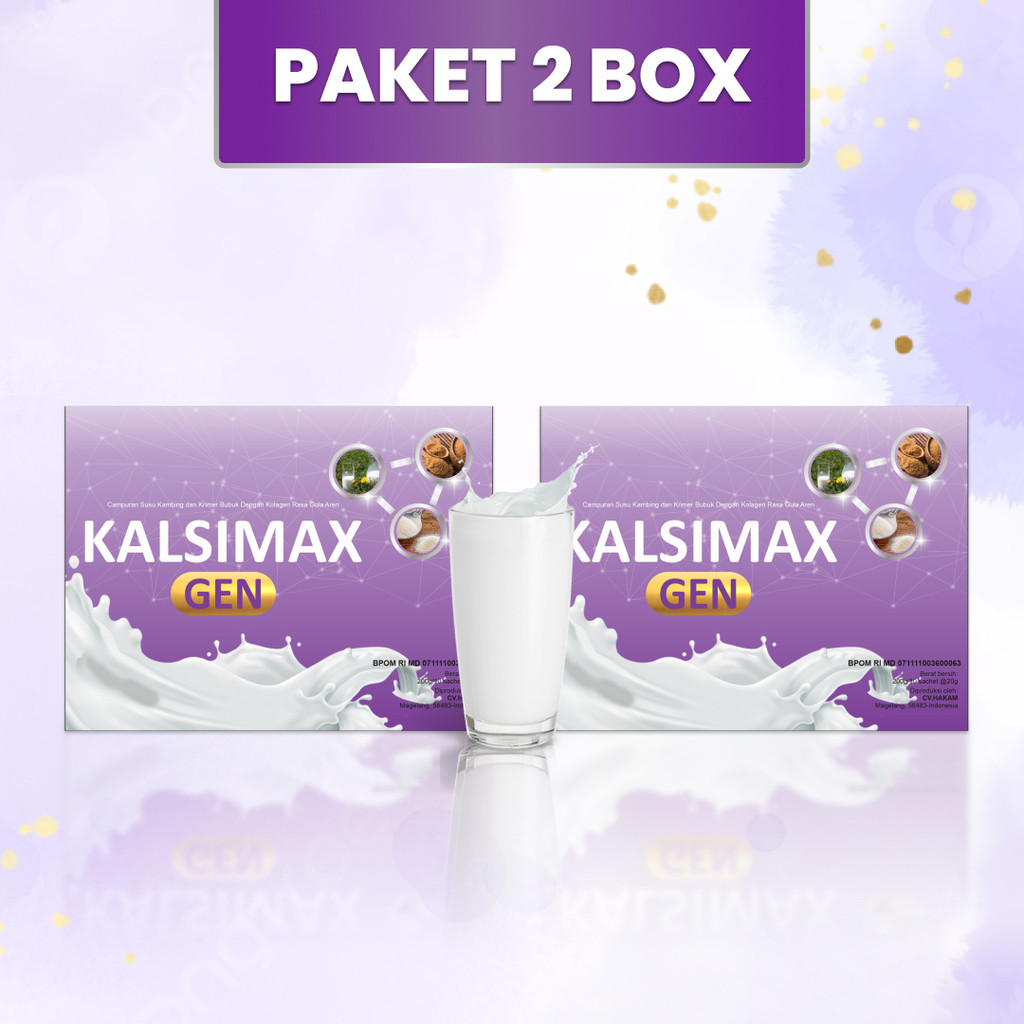 

Susu Kolagen KALSIMAX 2 Box || Untuk Atasi Rambut Rontok & Masalah Kulit || Cocok Untuk Bumilk & Busui