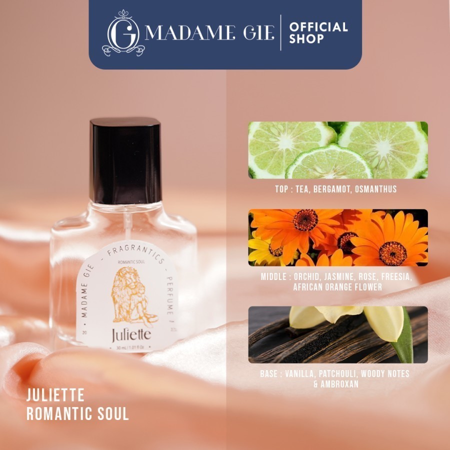 Madame Gie Madame Fragrantics Parfum Eau de Parfume Gie Juliette 30ml | Parfume Wanita Wangi Sexy Le