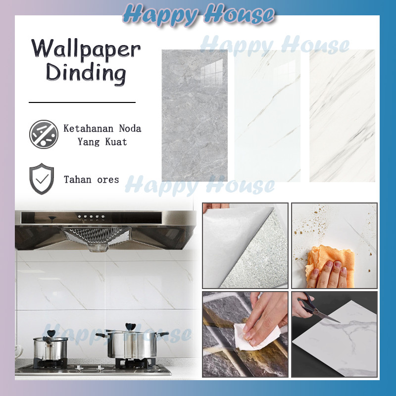 Wallpaper Dinding Stiker Marble Roll Dekorasi Dinding Wallpaper Dinding