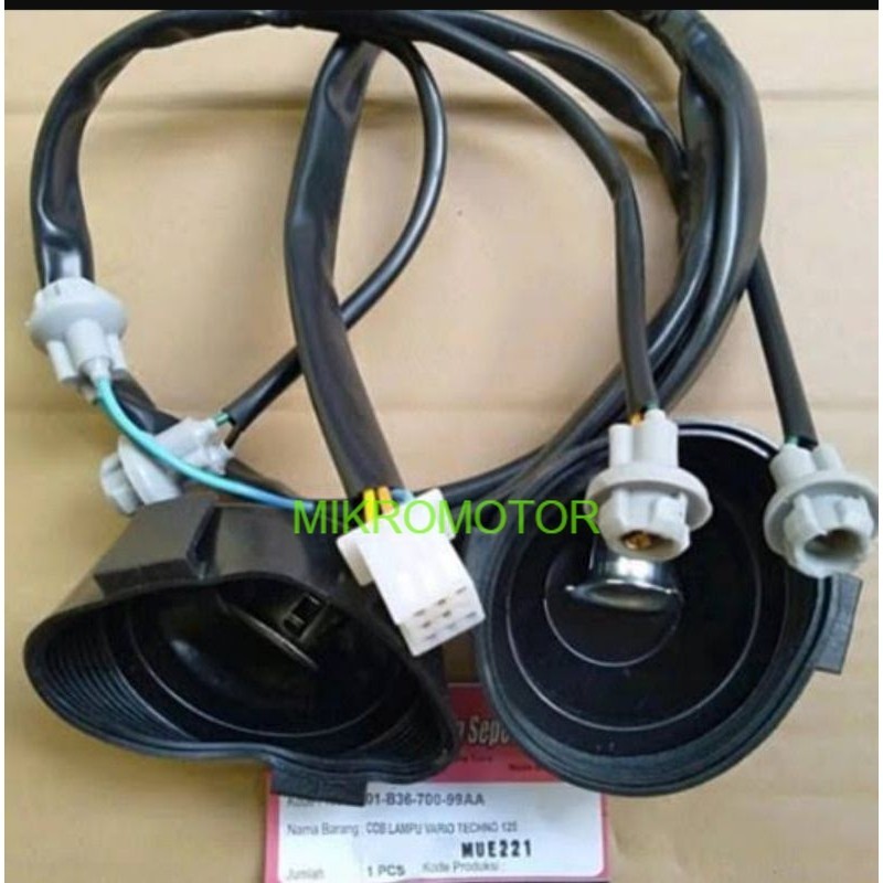 cob lampu vario techno 125 pitting lampu depan vario 125 lama kabel soket lampu depan vario 125 old