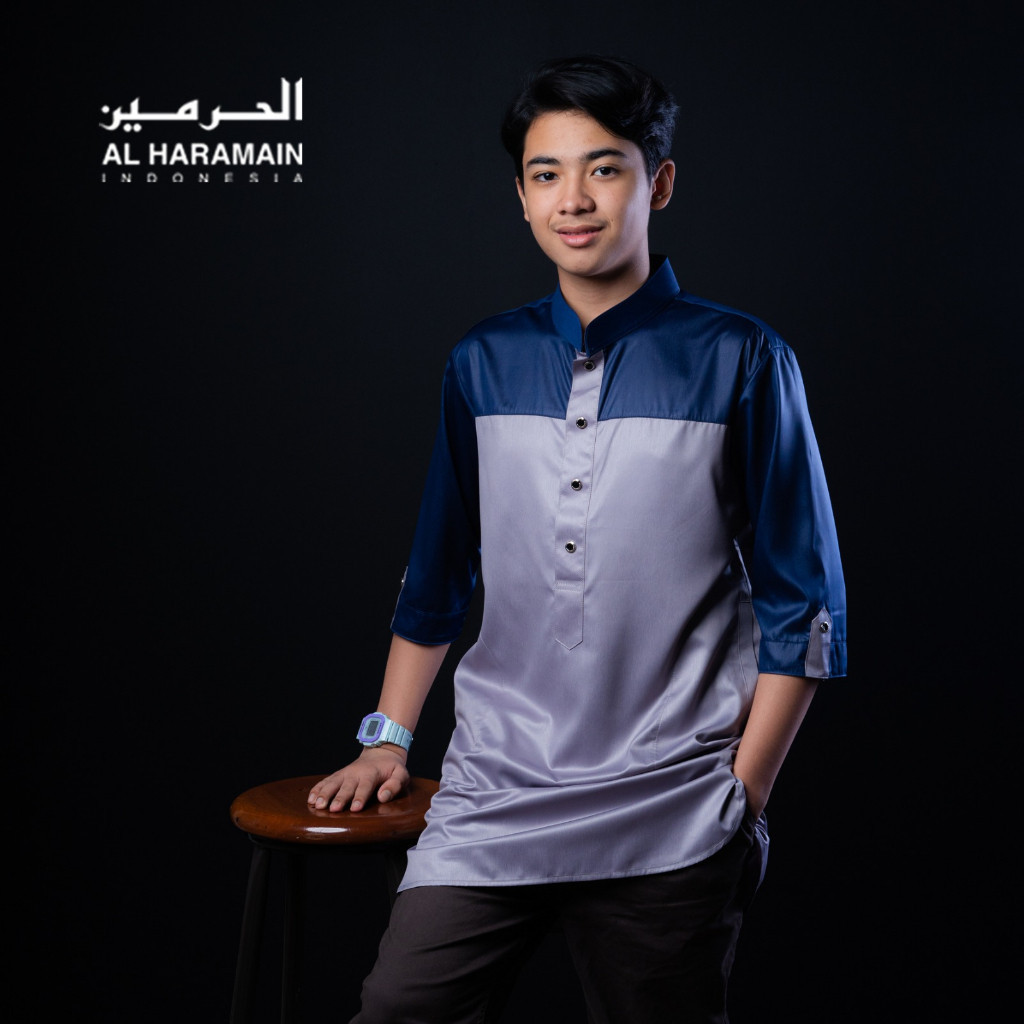 AL Haramain Kurta Kombinasi (52) | Abu | Navy | Hijau Lumut | Maroon 1
