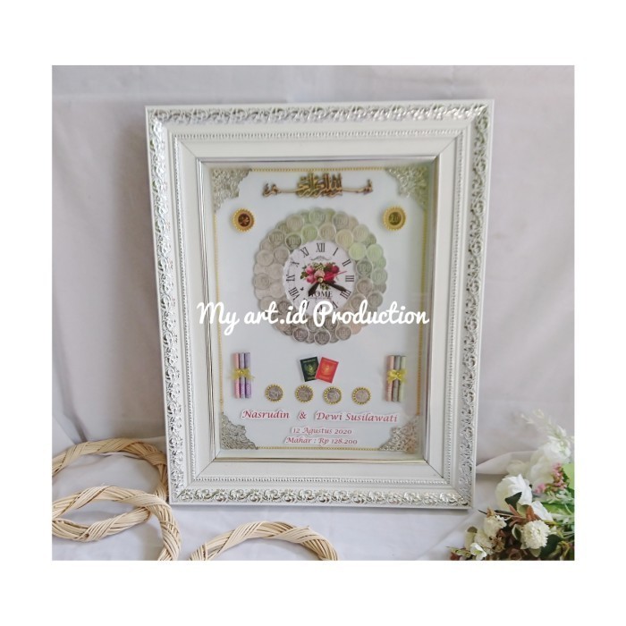 mahar pernikahan - mahar nikah jam koin sederhana cantik elegan