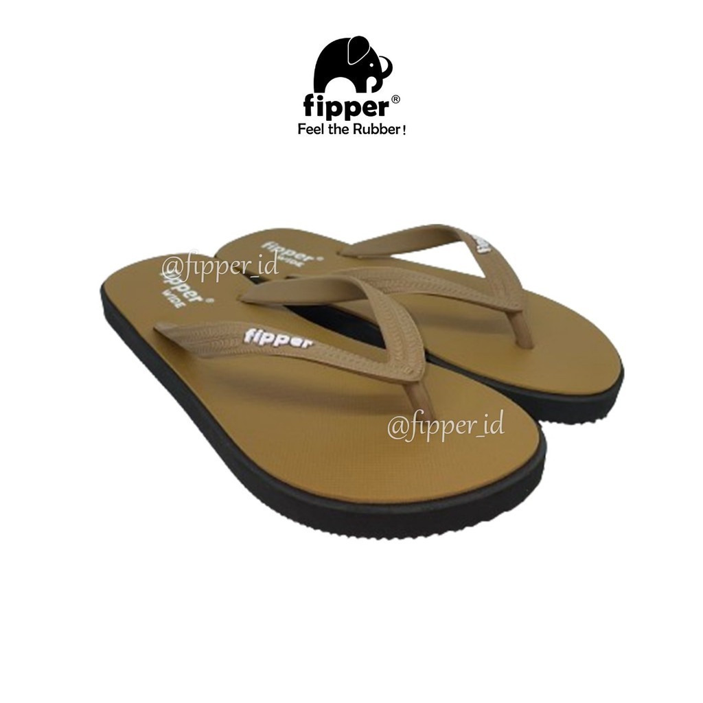 Sandal Fipper Wide Original for Man/Woman - Gold/Black/Brown (Beaver)