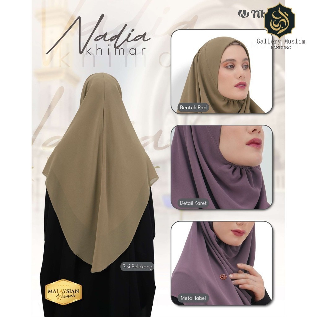Gallery Muslim Bandung Pashmina Instant Nadia Hijab Instant By Nibras Original Branded
