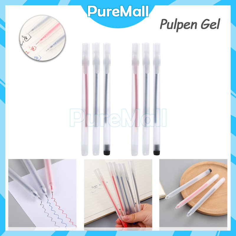 

Pulpen Gel 0.5mm / Bolpoin Pen / Transparant Pen Gel