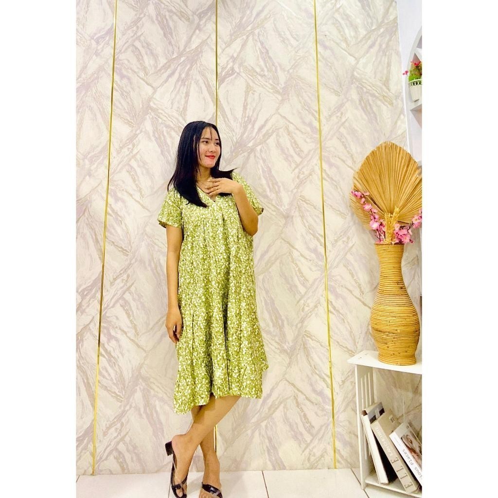 BEBENGKRIBBO - DASTER WANITA / KEJORA DRESS / HOME DRESS DASTER CASUAL WANITA / DASTER SUSUN RAYON /