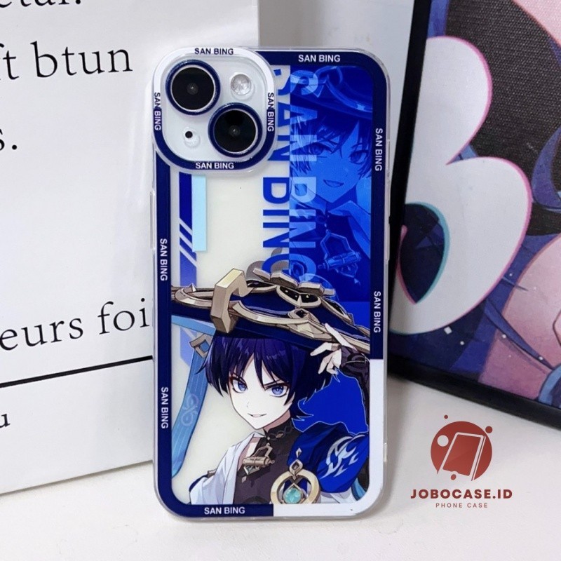 Case Realme Premium San Bing Genshin Impact  Transparent Protective Case C65 C67 C55 C53 C51 C30s C2