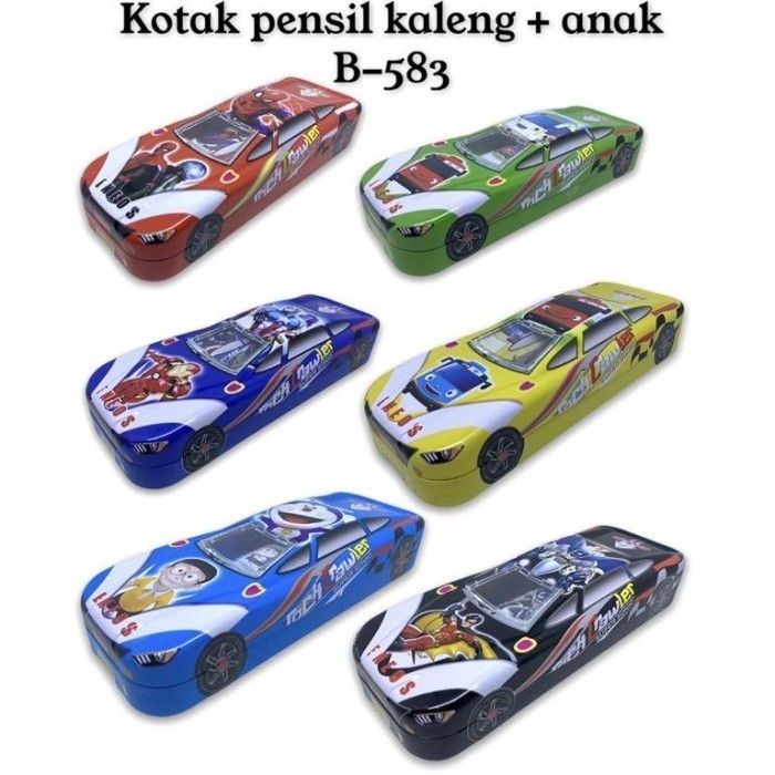 

NEW ! BEST SELLER Kotak Pensil B 583 Model Mobil - Pensil Case Kaleng
