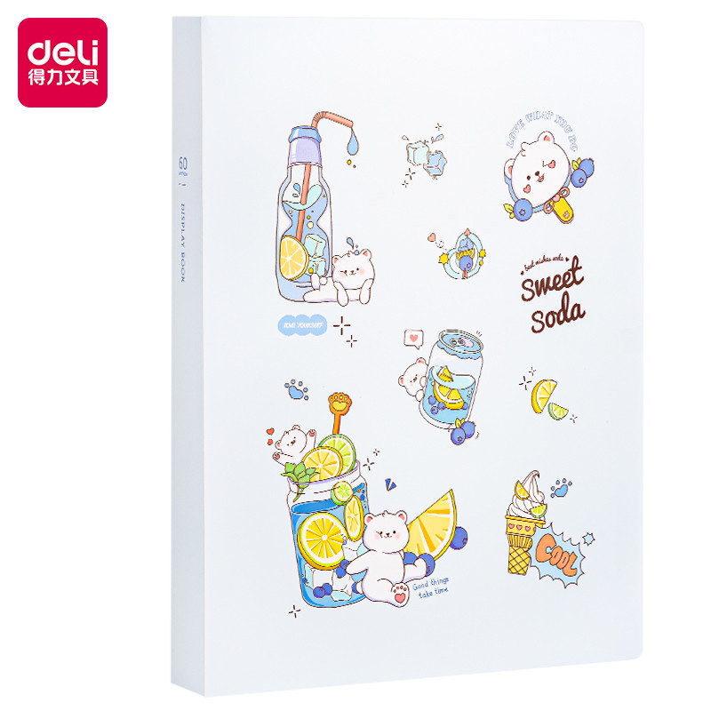 

Deli | Display Book (Clear Holder) Sweet Dessert | 60 Pockets | PQ312-T60