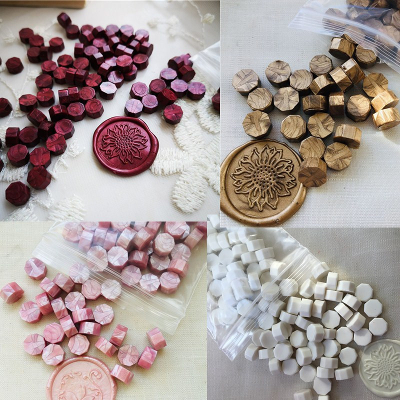

One Bag Sealing Wax Beads Granular Grain 32-34g around 100pcs Wax Seal tablet Multi Color Seal Wax Seal Stamp use Free Shipping
