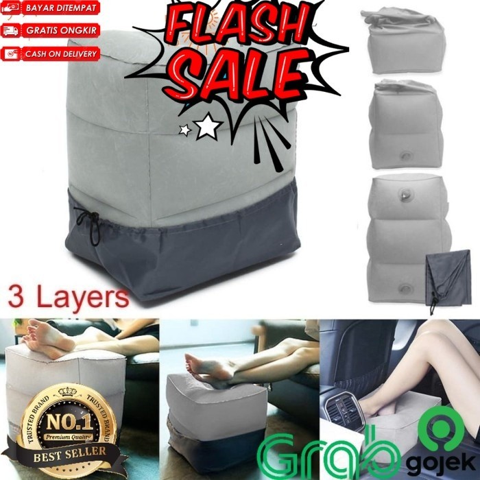 Bantal Angin / Footrest Pillow / Sandaran kaki 3 Layer DD