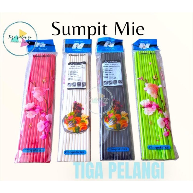 Sumpit Melamin | Sumpit Mie Ayam 10 Pasang