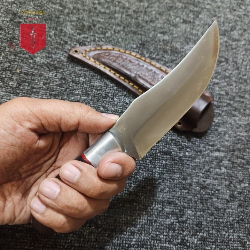 Pisau dapur skinner HSS bushcraft fulltang siap pakai