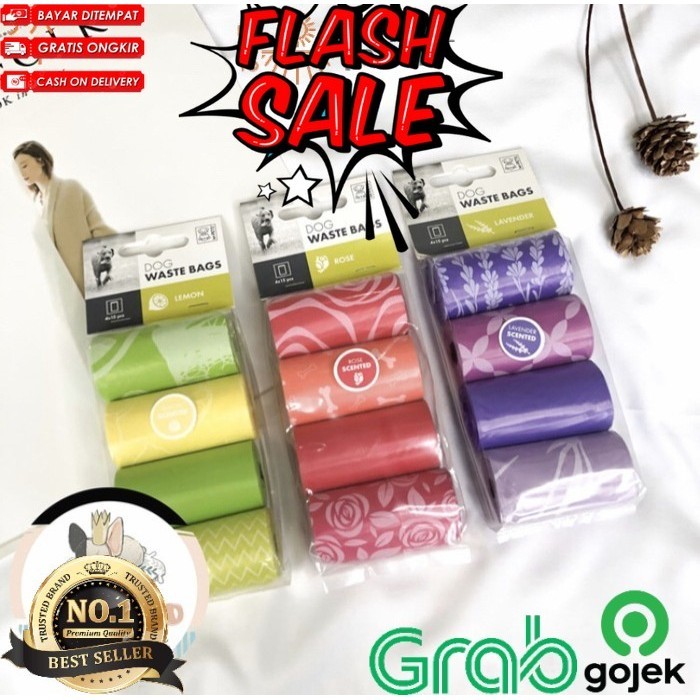 M-PETS Disposable Poo Bag - Pet Dog Poop Waste Plastic Dispenser DD