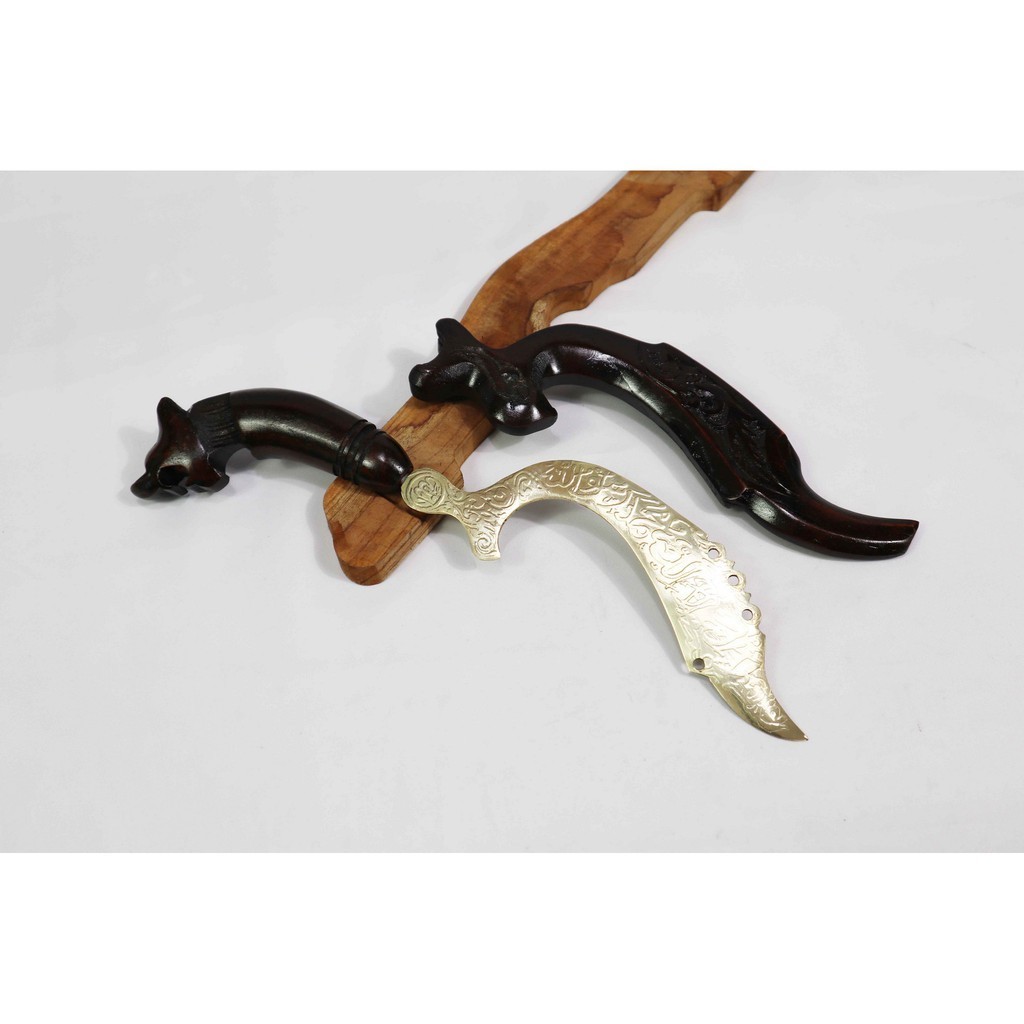 NEW Product Pisau Kujang Kuningan Kaligrafi Ukir Macan BISA COD