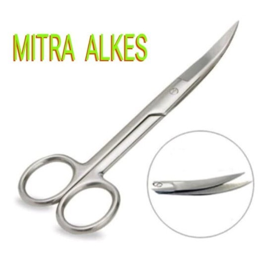 

Gunting Operasi Tajam Tajam Bengkok 14cm. Operating Scissors Sharp/Sharp Curved 14 cm. Gunting TA TA CVD 14cm.