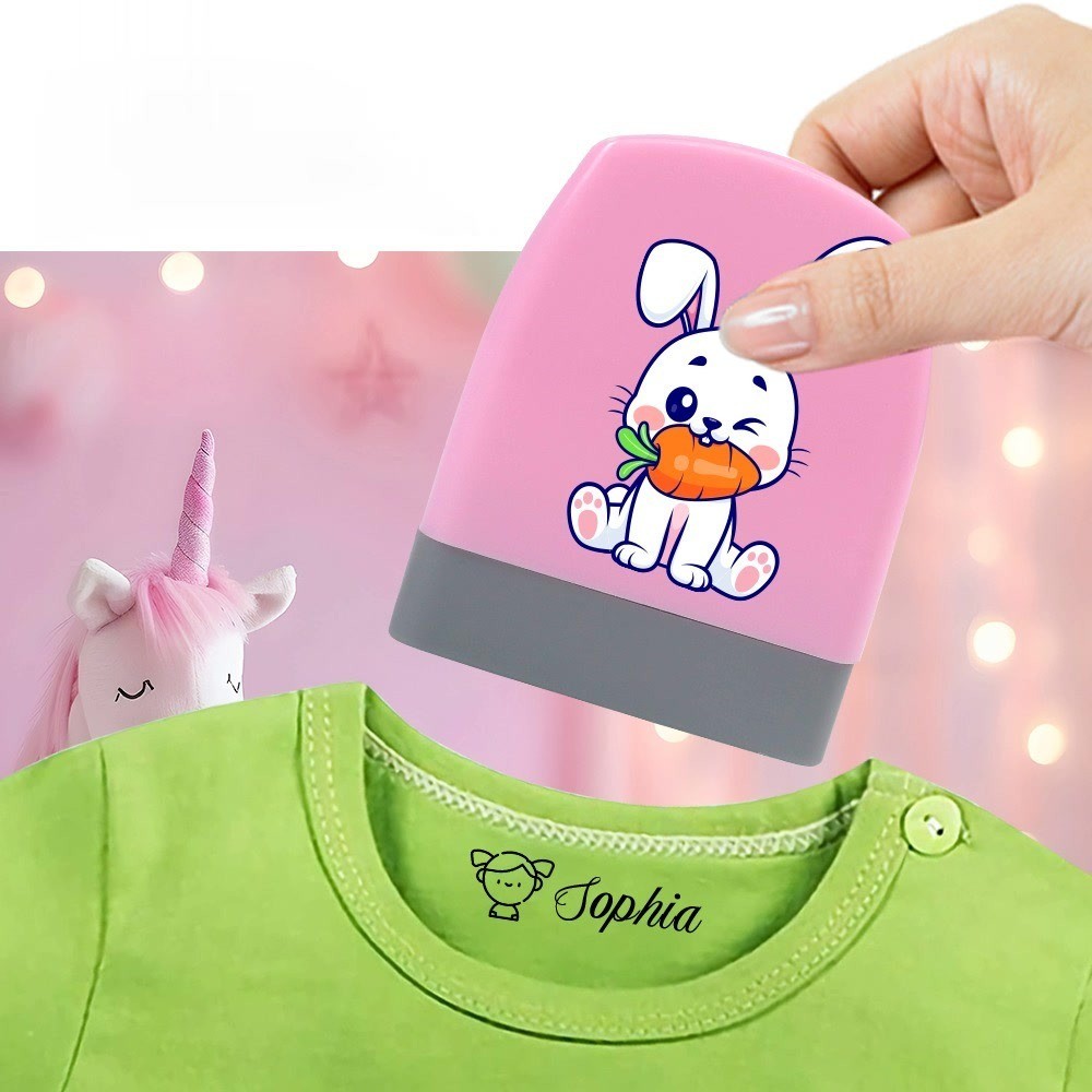 

Rabbit Gnawing On Turnips Personalized Custom Made Children's Stamps Carimbo Animais