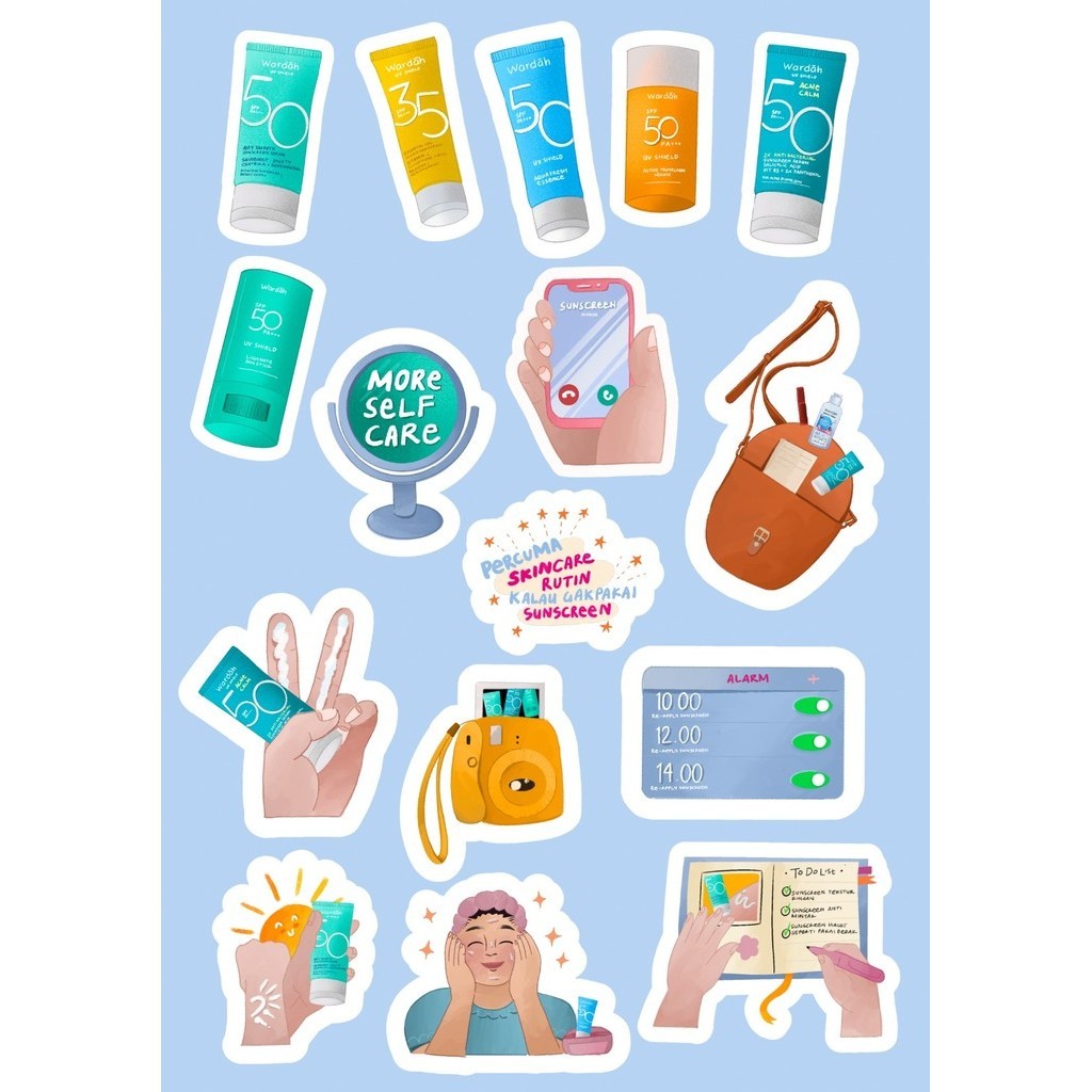 

[Gift Not For Sale] 2024 Wardah GWP Sticker UV Shield