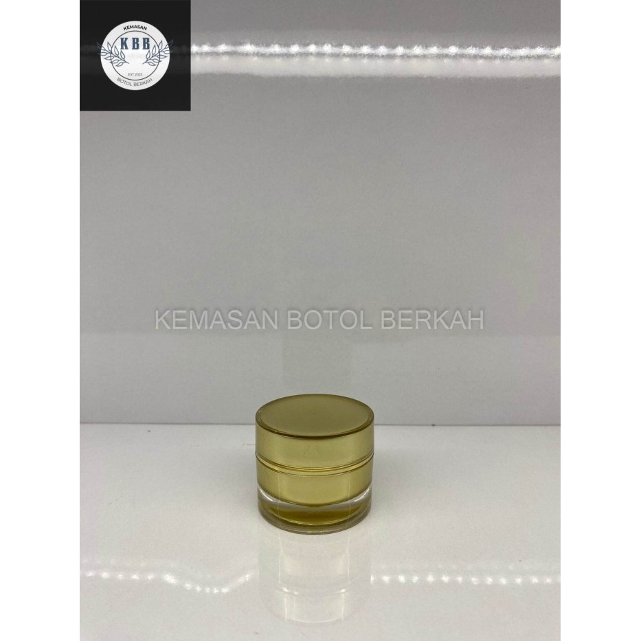 Pot Cream Acrylic 10 Gr Gold List Gold / Pot Akrilik 10 Gr Gold