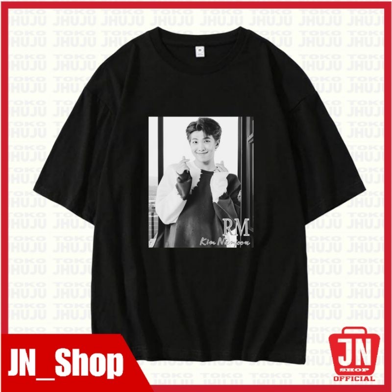 JNSHOP Kaos Korean RM Bangtan Kim Namjoon Foto BW