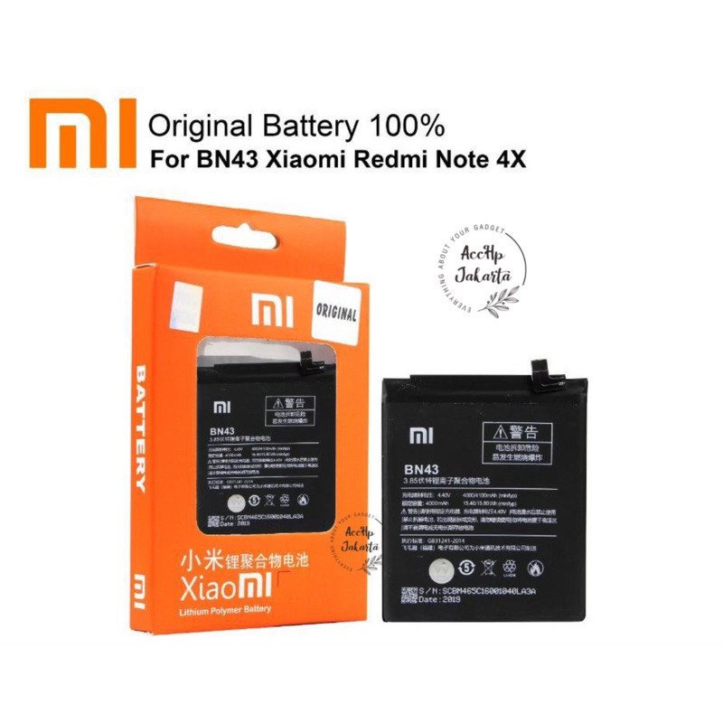 Battery Batre Xiaomi Redmi Note 4 Snapdragon / Note 4X Snapdragon BN 43 ORI Batre Xiaomi BN43 Ori 10