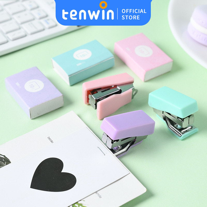 

Set Staples Perlengkapan Kantor Bahan Logam Kreatif/stapler #10 &staple cute set Stapler Mini-tenwin offical