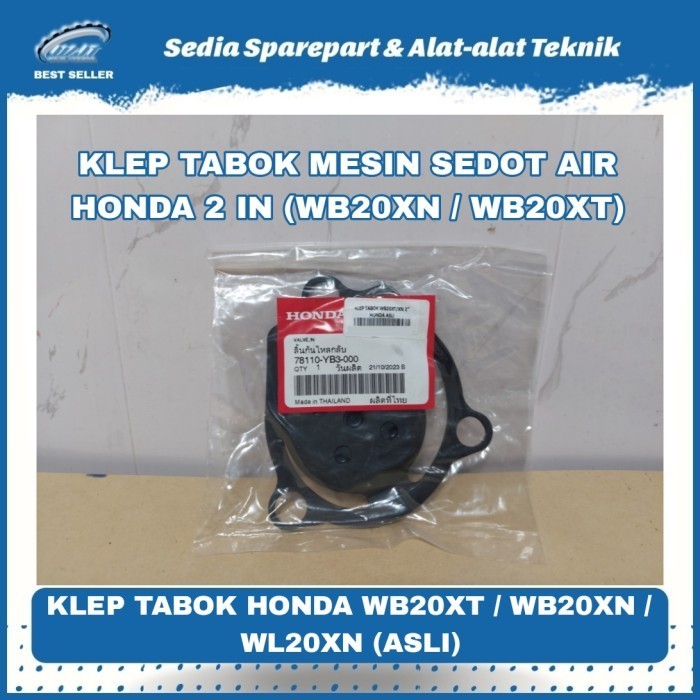 Klep Tabok Mesin Pompa Air HONDA 2 IN WB20XT WB20XN WL20XN ASLI HONDA