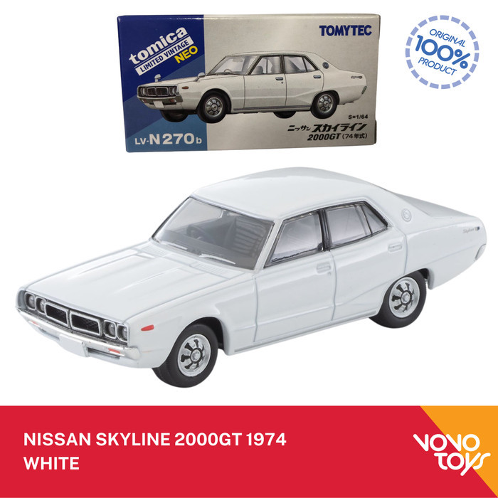Tomica Limited Vintage TLV-N270b Nissan Skyline 2000GT 1974 White