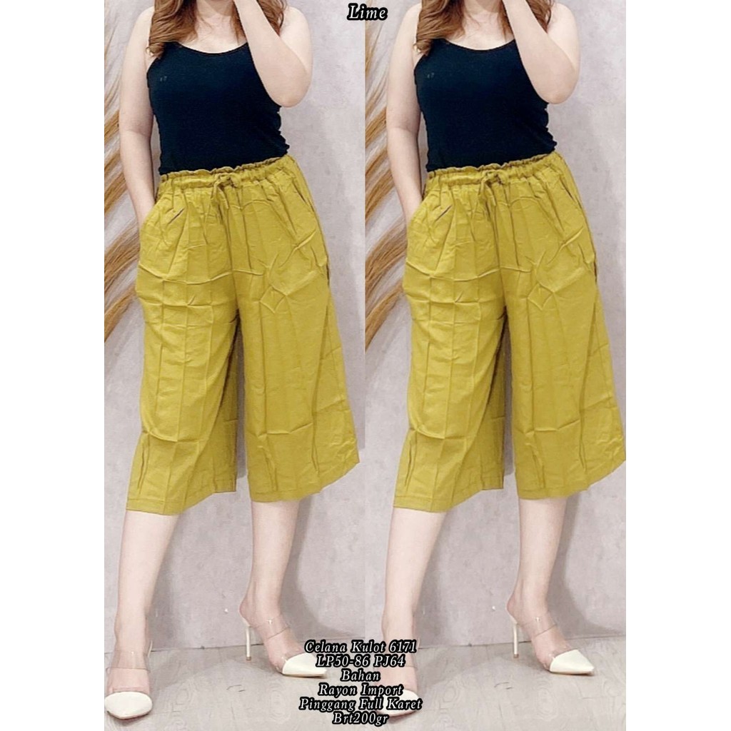 CELANA WANITA KULOT 6171 RAYON IMPORT