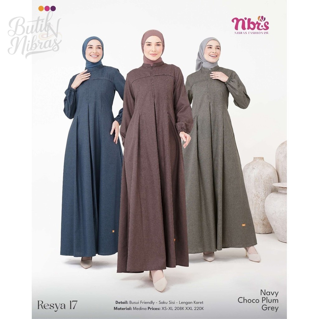 Gamis Wanita Dewasa Terbaru Resya 17 by NIbras