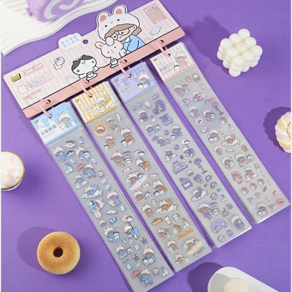 

(Gantung) Sticker Stiker Panjang Long Sticker DIY 2D Kartun Lucu Anak Korea Jurnal Aesthetic Estetik Anti Air