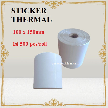 

LABEL STIKER THERMAL 100 X 150MM ISI 500PCS/ROLL