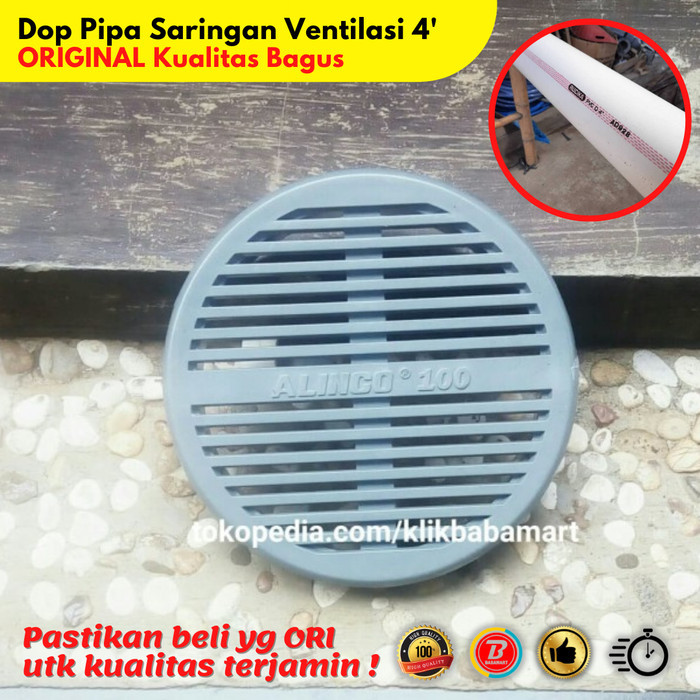 [Promo] TUTUP SARINGAN PIPA PVC PARALON 4 INCH