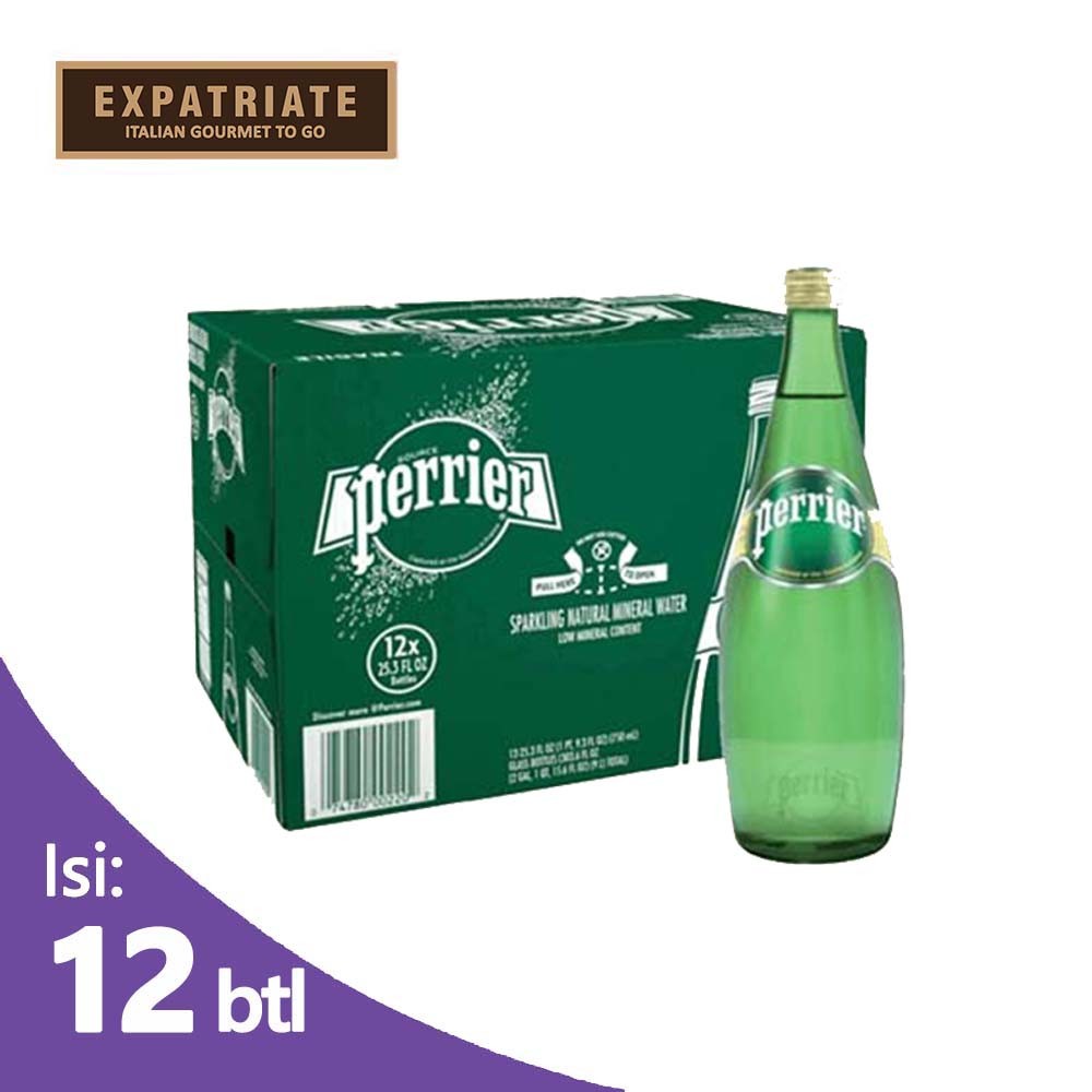 

Perrier Carbonated Sparkling Mineral Water 750ml (12pcs)