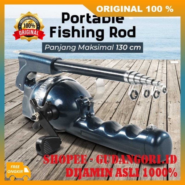 Joran Pancing Lipat Portable Joran Pancing Telescopic Fishing Rod Joran Pancing Lipat Model Baru ORI